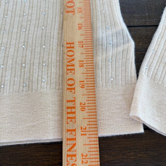 J. Crew Featherweight cashmere turtleneck sweater with rhinestones Size Small - Picture 10 of 11